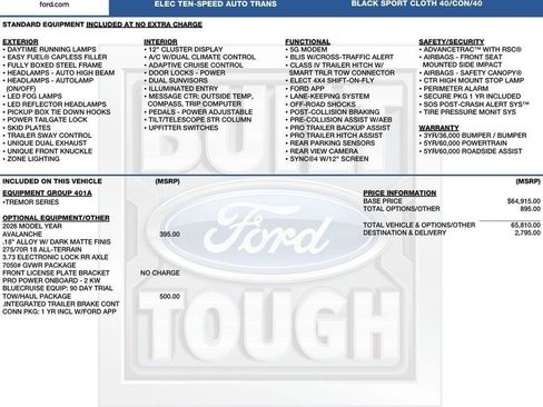 New 2026 Ford F150 Tremor w/ Tow/Haul Package AWD/4WD image 2