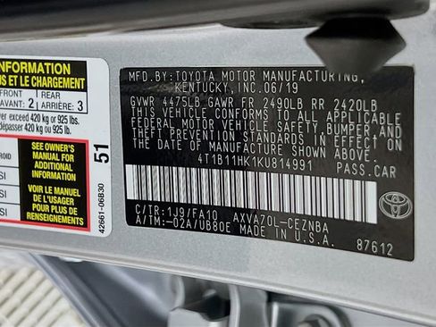 Used 2019 Toyota Camry L image 24