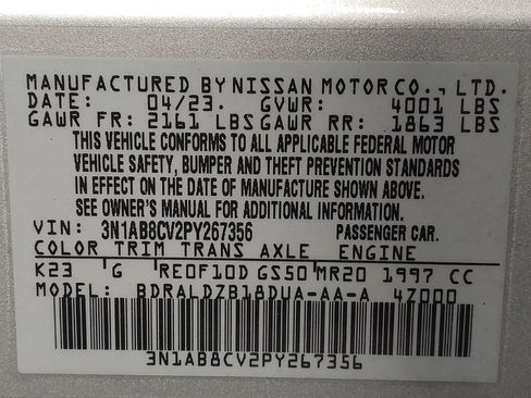 Used 2023 Nissan Sentra SV FWD image 33