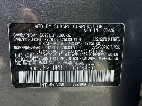 New 2026 Subaru Outback Premium AWD/4WD image 32