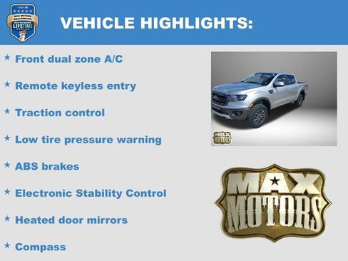 Used 2022 Ford Ranger Lariat w/ Equipment Group 501A High image 5