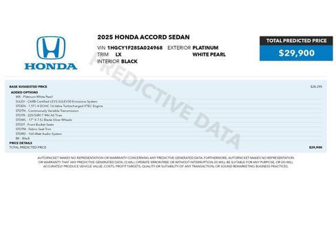Used 2025 Honda Accord LX image 2