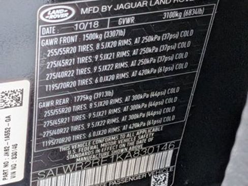 Used 2019 Land Rover Range Rover Sport Supercharged AWD/4WD image 22
