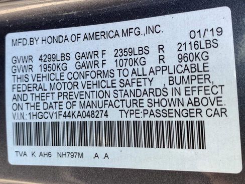 Used 2019 Honda Accord EX image 46