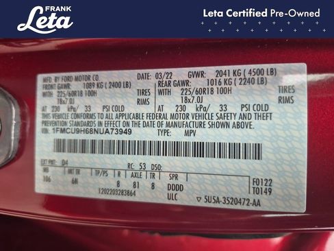 Used 2022 Ford Escape SEL AWD/4WD image 26
