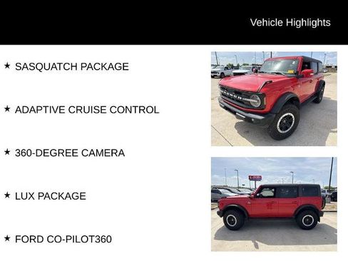 Certified 2023 Ford Bronco Outer Banks w/ Sasquatch Package AWD/4WD image 5