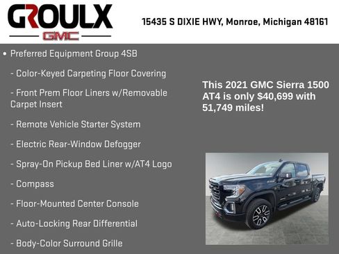 Used 2021 GMC Sierra 1500 AT4 AWD/4WD image 15