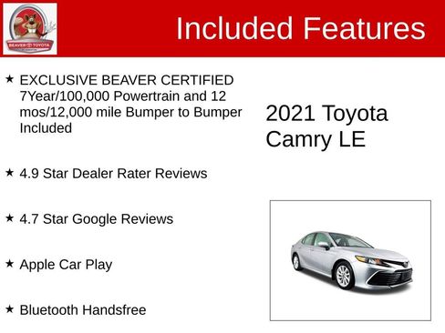 Used 2021 Toyota Camry LE image 4