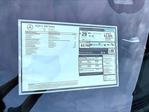 New 2026 Mercedes-Benz C 300 Sedan image 22