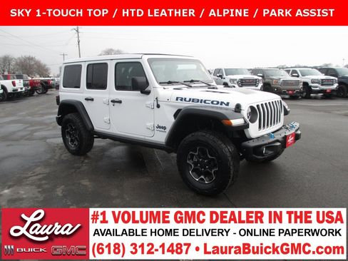 Used 2021 Jeep Wrangler Unlimited Rubicon 4xe w/ Steel Bumper Group image 1