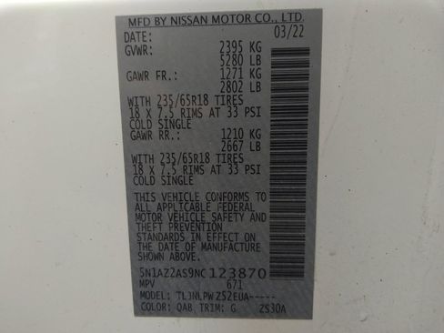 Used 2022 Nissan Murano S AWD/4WD image 33