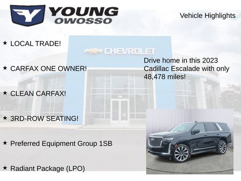 Used 2023 Cadillac Escalade Premium Luxury w/ LPO, Radiant Package image 8