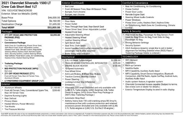 Used 2021 Chevrolet Silverado 1500 LT AWD/4WD image 6