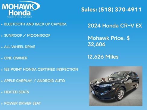 Certified 2024 Honda CR-V EX image 8