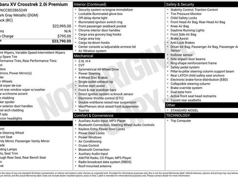Used 2013 Subaru Crosstrek 2.0i Premium image 33