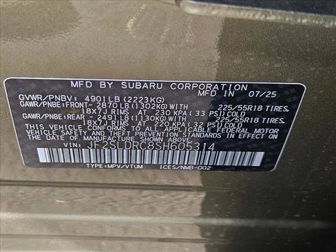 New 2025 Subaru Forester Limited w/ Popular Package #1 image 18