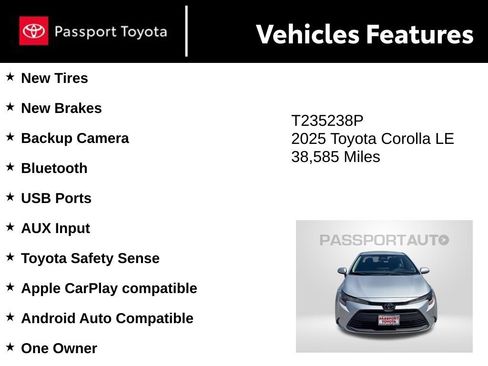 Used 2025 Toyota Corolla LE FWD image 10