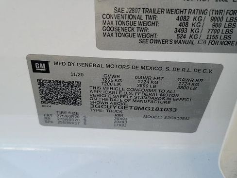 Used 2021 Chevrolet Silverado 1500 LTZ w/ LTZ Convenience Package II AWD/4WD image 33