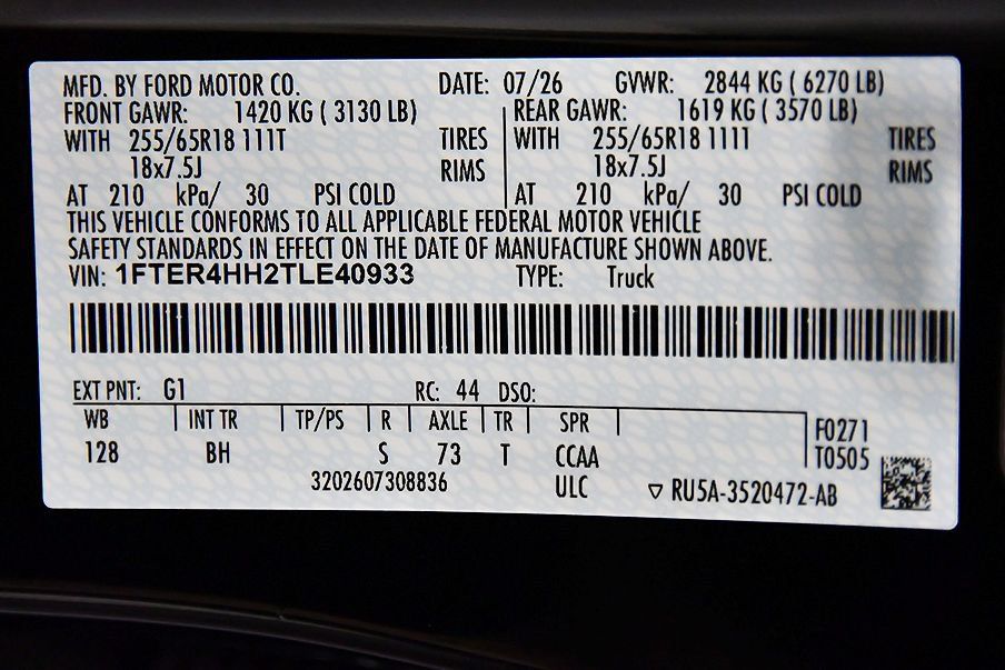 New 2026 Ford Ranger XLT w/ Equipment Group 301A High AWD/4WD image 15