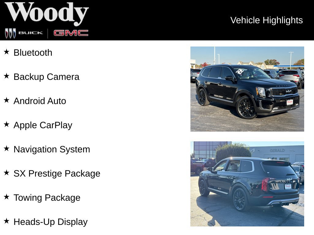 Used 2022 Kia Telluride SX w/ SX Prestige Package AWD/4WD image 3
