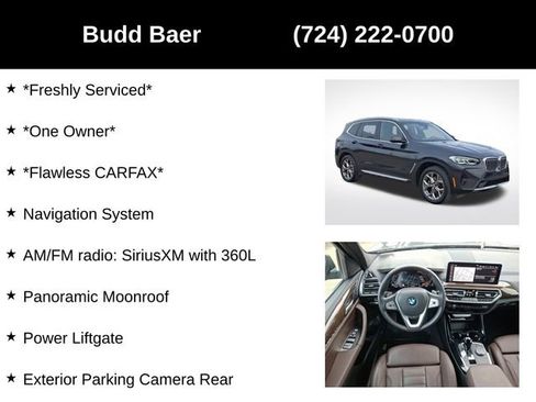 Used 2022 BMW X3 xDrive30i w/ Premium Package 2 image 7