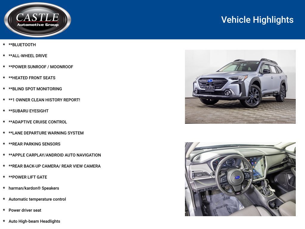 Used 2024 Subaru Outback Onyx Edition AWD/4WD image 3