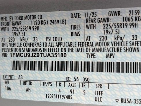 New 2026 Ford Escape Platinum w/ Premium Technology Package image 28