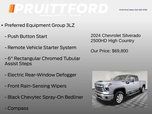 Used 2024 Chevrolet Silverado 2500 High Country w/ Technology Package AWD/4WD image 19