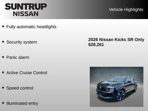 Used 2026 Nissan Kicks SR w/ Cold Weather Package AWD/4WD image 38