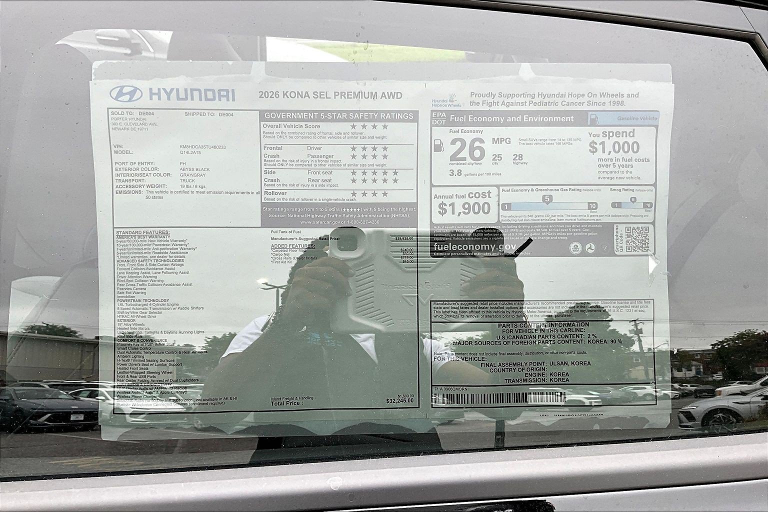 New 2026 Hyundai Kona SEL Premium AWD/4WD image 16