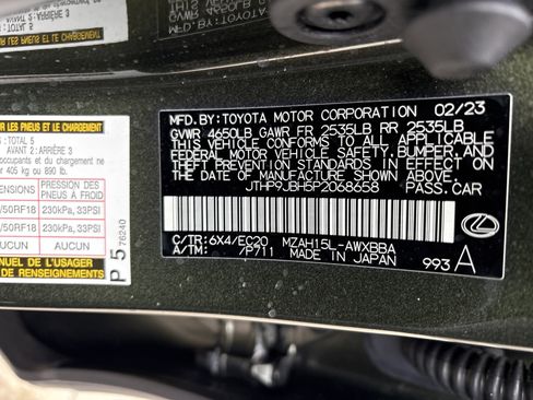 Certified 2023 Lexus UX 250h 250h Premium w/ Accessory Package (Z2) image 35