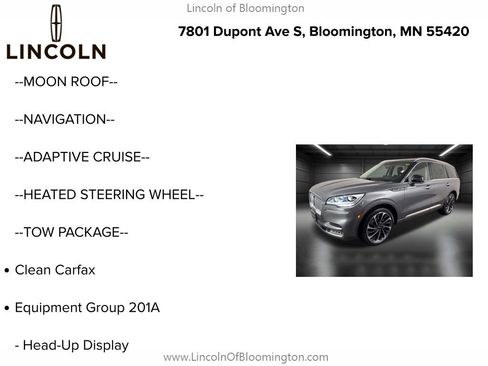 Certified 2022 Lincoln Aviator Reserve w/ Equipment Group 201A image 5