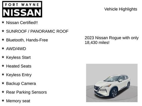 Certified 2023 Nissan Rogue SL AWD/4WD image 8