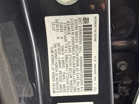 Certified 2023 Honda Civic LX image 17