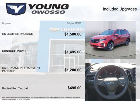 Certified 2024 Chevrolet Equinox RS w/ RS Leather Package FWD image 4