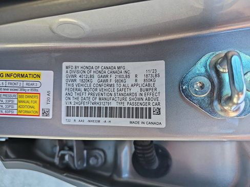 Certified 2024 Honda Civic EX image 11