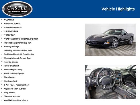 Used 2000 Chevrolet Corvette Convertible w/ Memory Pkg RWD image 3