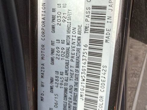 Used 2016 MAZDA MAZDA6 Grand Touring image 14