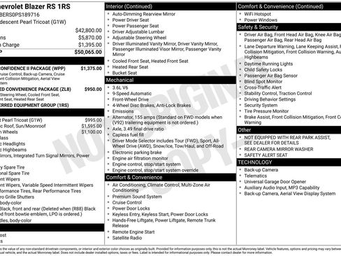 Used 2023 Chevrolet Blazer RS w/ Driver Confidence II Package image 15