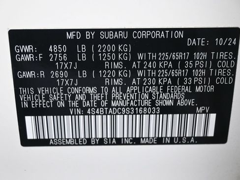 Used 2025 Subaru Outback Premium AWD/4WD image 12