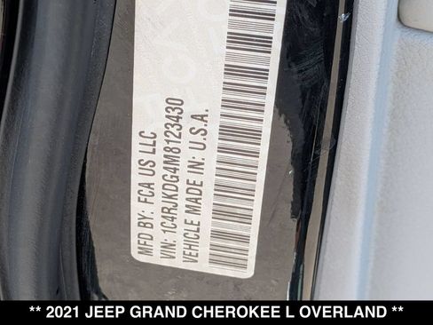 Used 2021 Jeep Grand Cherokee L Overland w/ Advanced Protech Group III AWD/4WD image 29