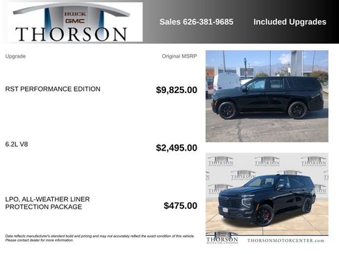 Used 2025 Chevrolet Tahoe RST w/ RST Performance Edition AWD/4WD image 6