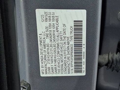 Used 2023 Honda Ridgeline RTL image 28