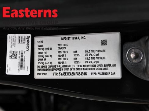 Used 2021 Tesla Model 3 Standard Range Plus RWD image 34