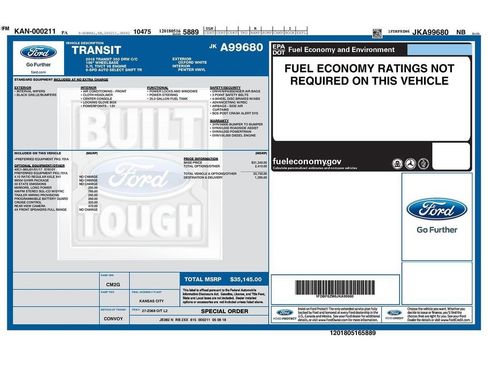 Used 2018 Ford Transit 350 156 DRW RWD image 3