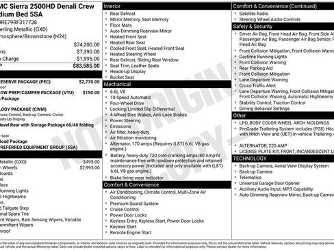 Used 2024 GMC Sierra 2500 Denali w/ Denali Reserve Package AWD/4WD image 42