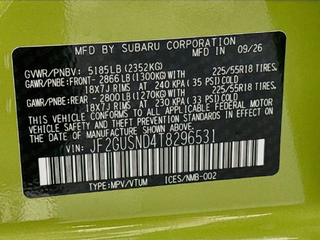 New 2026 Subaru Crosstrek 2.5i Limited AWD/4WD image 31