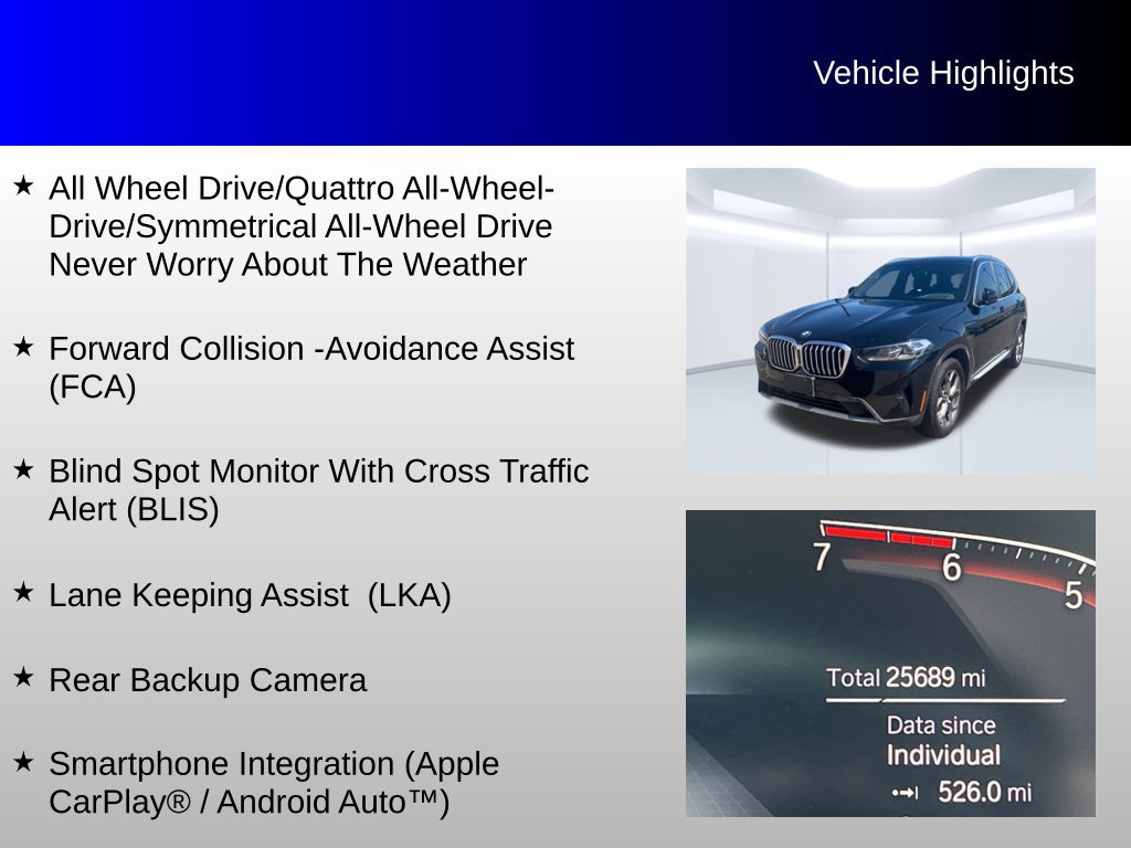 Used 2023 BMW X3 xDrive30i AWD/4WD image 4