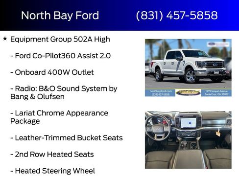 Certified 2021 Ford F150 Lariat w/ Equipment Group 502A High AWD/4WD image 12