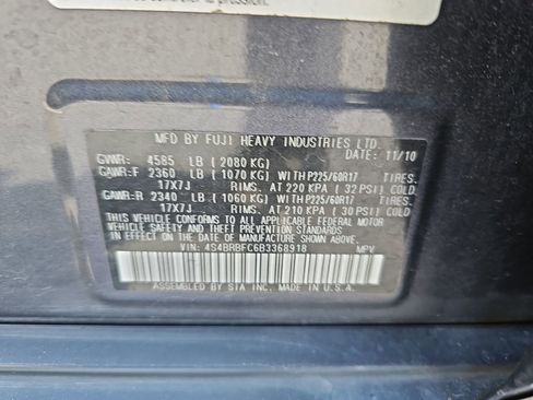 Used 2011 Subaru Outback 2.5i Premium image 15